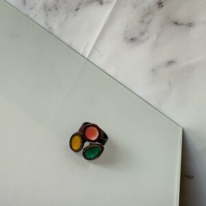 MULTI COLOR GEM RING SIZE 7